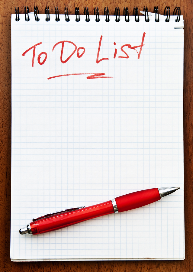 Keep a to do list